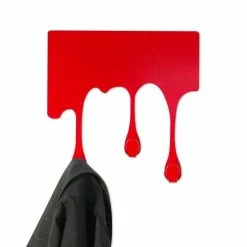 Meilleure affaire ⭐ Totalcadeau Patère design peinture coulante porte-manteau bleu 💯