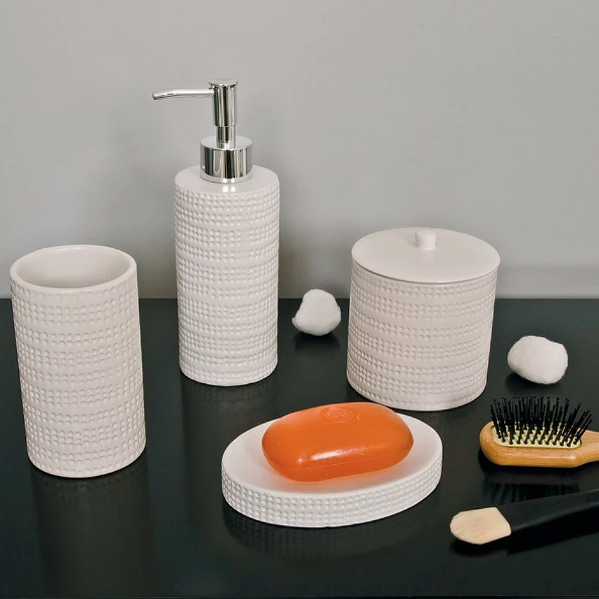 Meilleur prix 🔔 Spirella Gobelet Céramique VENISE Blanc 🌟 – Image 2