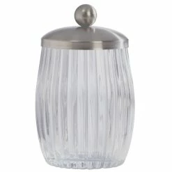 Grosses soldes ⌛ Spirella Boite à cotons Verre QUARTZ Transparent ⭐