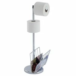 Le moins cher ❤️ Spirella Porte rouleau Papier Wc sur pied & Porte journeaux TENERIFE Chromé 🌟