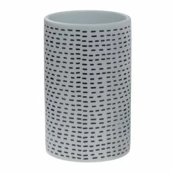 Bon marché 👏 Spirella Gobelet Porcelaine INES Noir & Blanc 🔥