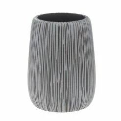 Tout neuf 😍 Spirella Gobelet Polyrésine HOLLIS Gris & Blanc 🎁