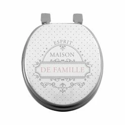 Meilleur prix ✔️ Douceur d'Intérieur Abattant WC MDF Maison de famille 🛒