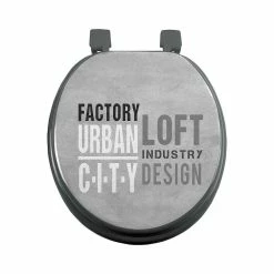 Tout neuf 🌟 Douceur d'Intérieur Abattant WC MDF Urban loft 🎁