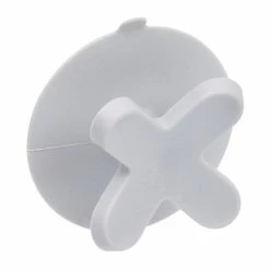 Vente flash 🔥 Paris prix Crochet Ventouse "Vitamine II" 6cm Gris Clair 💯