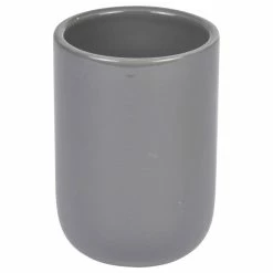 Remise 🤩 Paris prix Gobelet Salle de Bain "Vitamine II" 10cm Anthracite ❤️