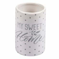 Remise ❤️ Paris prix Gobelet en Céramique "Home Grey" Blanc 🛒