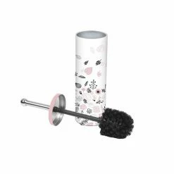Meilleure vente 😀 Paris prix Brosse WC Imprimée "Botanica" 38cm Blanc 🥰
