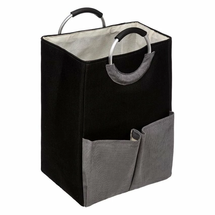 Acheter 🛒 Five Simply smart Panier à Linge Gris avec 2 poches 🥰