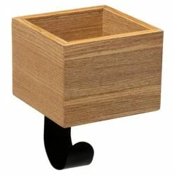 Meilleur prix ✔️ Five Simply smart Patère 1 Crochet "Vide-Poche" 15cm Noir & Naturel 🔥