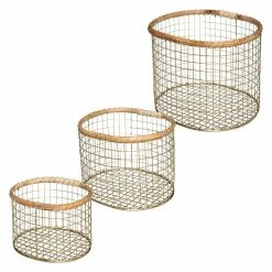 Remise 🥰 Caisse Cagette Wonderly x 3 - Atmosphera 😀