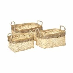 Coupon 🧨 Atmosphera Set de 3 Paniers de rangement en Bambou et Roseau 🤩