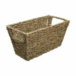 Grosses soldes ❤️ Five Simply smart Panier de Rangement en Seagrass 15 x 31 x 15 cm ⌛