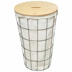 De gros 😍 Five Simply smart Panier à Linge Déco "Modern" 42L Charbon 🔥