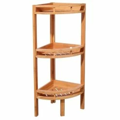 Promo 😀 Five Simply smart Étagère d'angle 3 niveaux bambou 💯