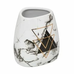 Coupon 🤩 Five Simply smart Gobelet et porte brosse à dents en céramique Silk Geometrix ✨