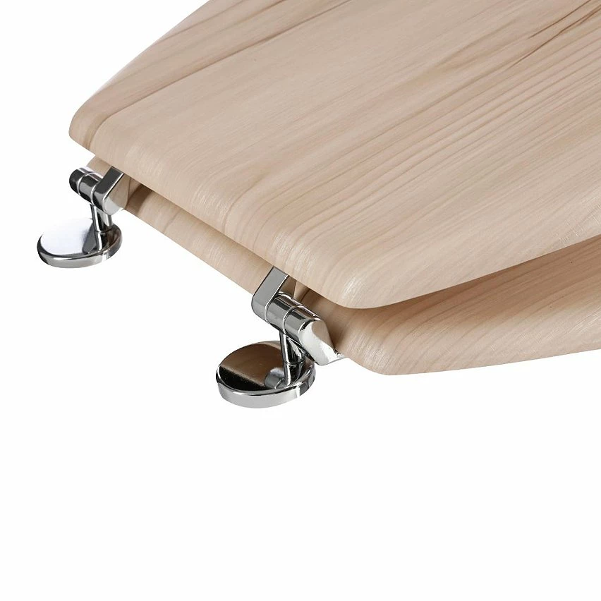 Le moins cher ⌛ Five Simply smart Abattant pour WC en Bois Clair 🎁 – Image 4