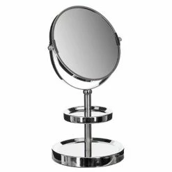 Meilleur prix ✔️ Five Simply smart Miroir pivotant à 360° 1 face normal et 1 face grossissante x 3 avec 2 plateaux range bijoux 💯