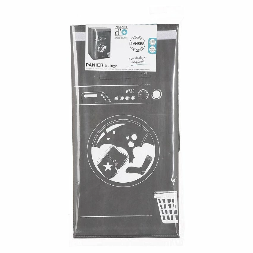 Meilleure vente 🛒 Instant d'O Panier à linge MACHINE Gris 💯 – Image 5