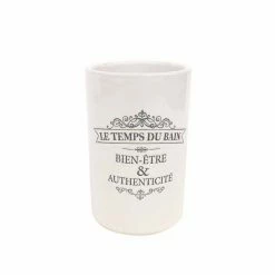Grosses soldes ✨ Paris prix Gobelet Salle de Bain "Vintage" 11cm Blanc ✔️