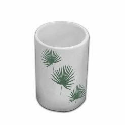 Bon marché 🧨 Paris prix Gobelet de Salle de Bain "Jungly" 11cm Blanc 👍