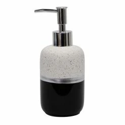 Remise 😀 Paris prix Distributeur de Savon Design "Skyline" 17cm Noir ⌛