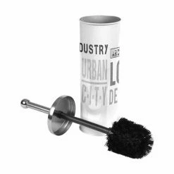Offres 🎁 Paris prix Brosse WC Imprimé "Urban Loft" 38cm Blanc 🔔
