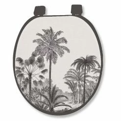 Promo 🔔 Paris prix Abattant WC Imprimé "Cocoty" 47cm Noir 🧨