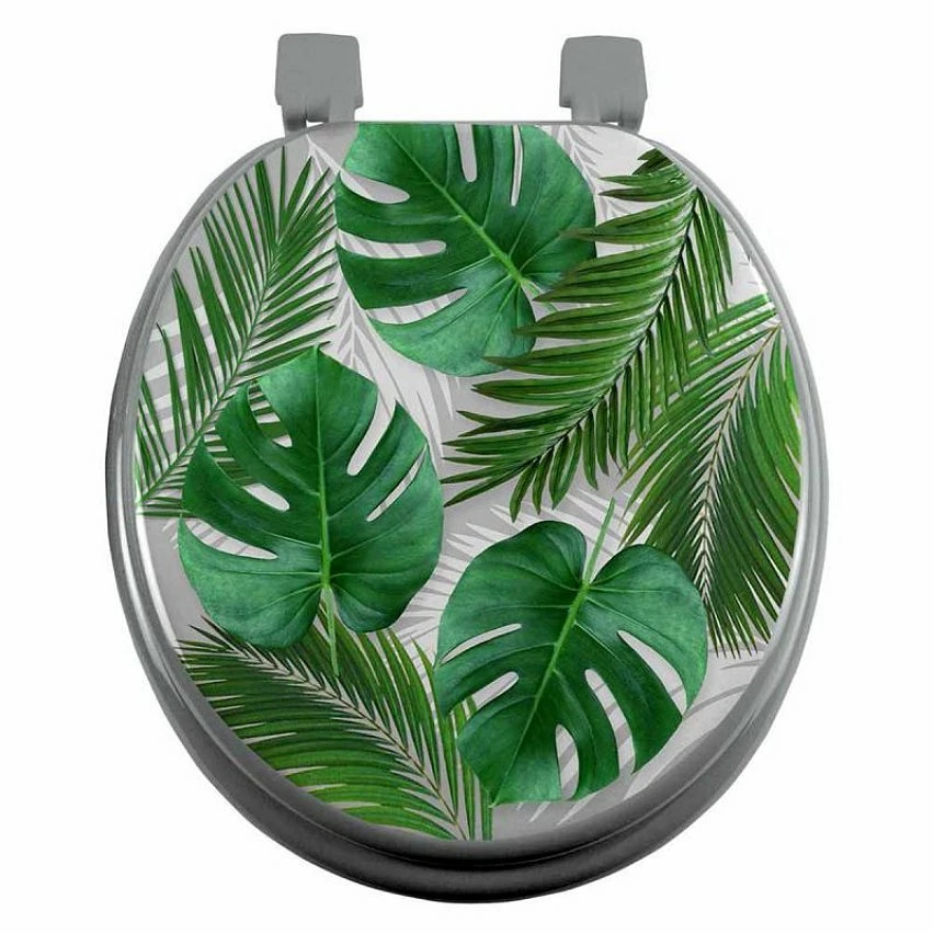 Vente flash 🔔 Paris prix Abattant WC Imprimé "Amazonica" 47cm Vert 💯