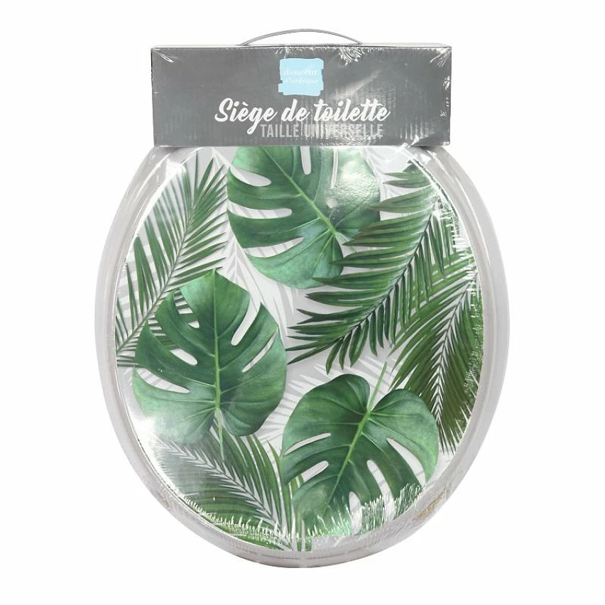Vente flash 🔔 Paris prix Abattant WC Imprimé "Amazonica" 47cm Vert 💯 – Image 2