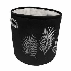 Top 10 🤩 Paris prix Panier de Rangement Imprimé "Orbella" 27cm Noir & Argent 👍