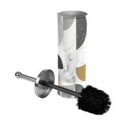 Promo 🥰 Paris prix Brosse WC Imprimée "Geomarbre" 37cm Multicolore 😉