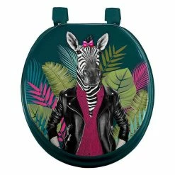 Coupon ✔️ Paris prix Abattant WC Imprimé "Marty" 47cm Vert 🥰