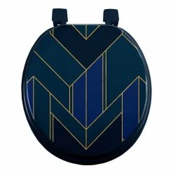 De gros 🧨 Paris prix Abattant WC Imprimé "Achille" 47cm Vert & Bleu 👍