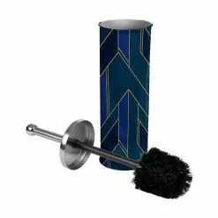 Tout neuf ⭐ Paris prix Brosse WC Imprimée "Achille" 37cm Vert & Bleu ❤️