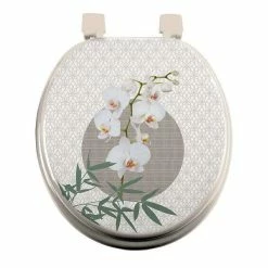 Meilleure affaire 🎉 Paris prix Abattant WC Imprimé "Azia" 47cm Naturel 👍