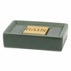 Promo 🎁 Paris prix Porte Savon Vintage "Cerawood" 11cm Kaki 🧨