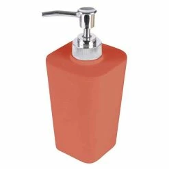 Bon marché 😍 Paris prix Distributeur de Savon Soft Touch "Vitamine" 18cm Terracotta ❤️