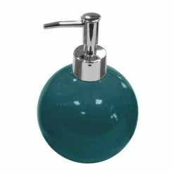 Meilleure affaire 👏 Paris prix Distributeur de Savon "Bullea" 16cm Bleu Émeraude ✔️