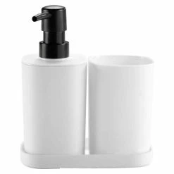 Acheter 😍 Paris prix Set de 3 Accessoires Salle de Bain "Vita" 19cm Blanc ✔️