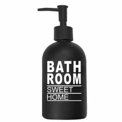 Remise 🔔 Paris prix Distributeur de Savon en Verre "Glass" 19cm Noir ⌛