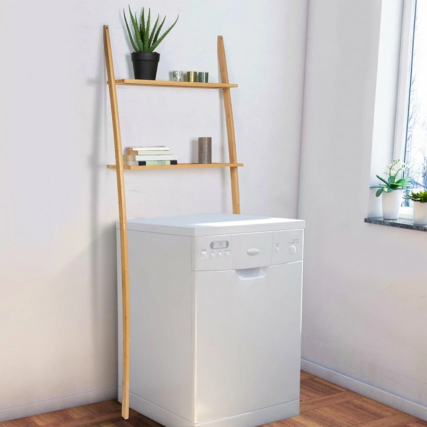 Tout neuf 🌟 IDMARKET Etagère dessus WC bambou MAYA 🔔 – Image 3