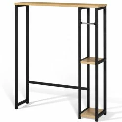 Budget ❤️ IDMARKET Meuble dessus WC avec étagères DETROIT design industriel 😉