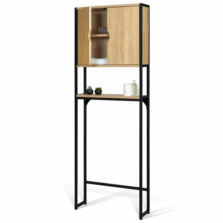 Sortie ⌛ IDMARKET Meuble étagère dessus WC placard DETROIT design industriel 😍 – Image 4