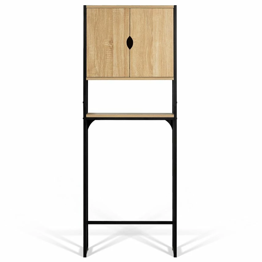 Sortie ⌛ IDMARKET Meuble étagère dessus WC placard DETROIT design industriel 😍 – Image 5