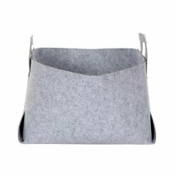 Coupon ⭐ Paris prix Panier de Rangement "Feutre Pliable" 50cm Gris 🎉