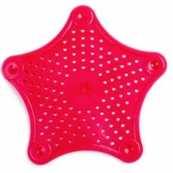 Sortie 🧨 SHOP-STORY - STARFISH HAIR CATCHER RED - Filtre à Cheveux et Déchets pour la Douche et les Eviers 🤩