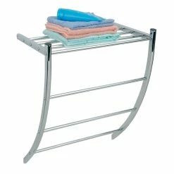 Grosses soldes 🎉 MSV Porte Serviettes & étagère murale en Acier Chromé 🤩