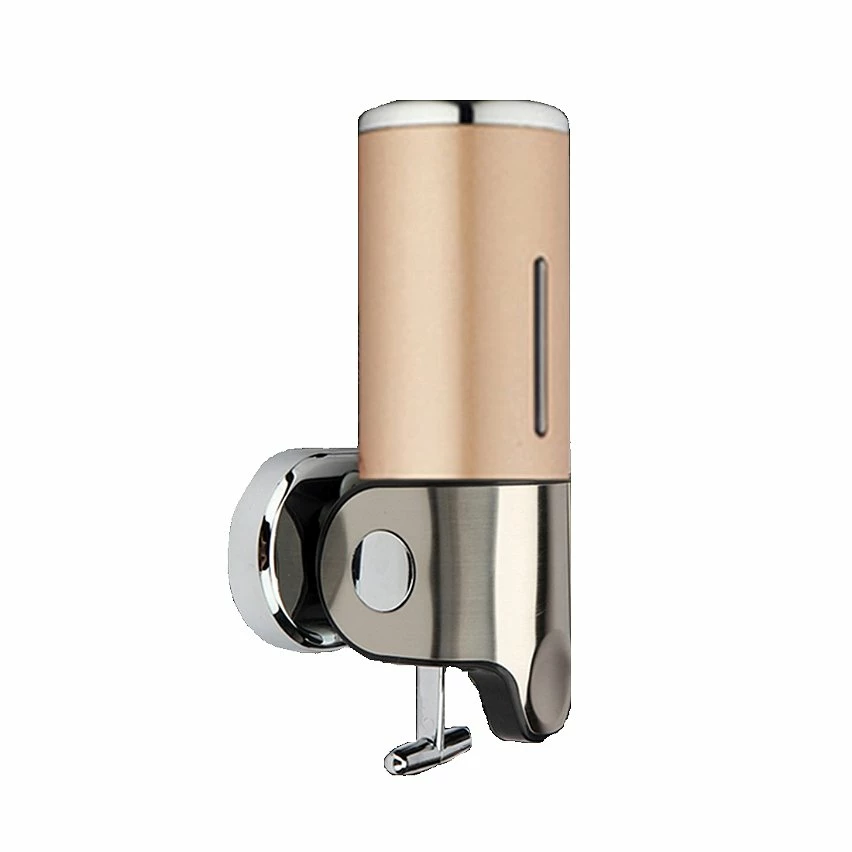 Sortie 👏 Distributeur Savon Liquide Acier Inoxydable Poussoir Double Réservoir 50Cl Doré YONIS 😉 – Image 2