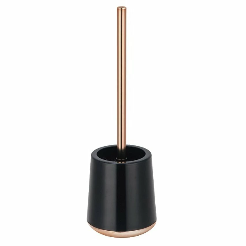 De gros 👍 MSV Brosse Wc avec support PS et PP cuivré LENA Noir 🤩